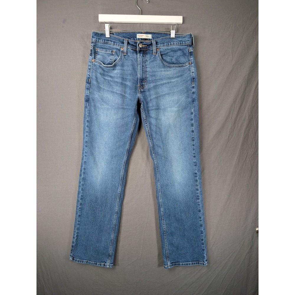 Levi Strauss Signature Relaxed Fit Blue Jeans Mens 32x32 Medium Wash Denim